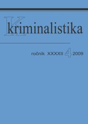 Kriminalistika 4/2009