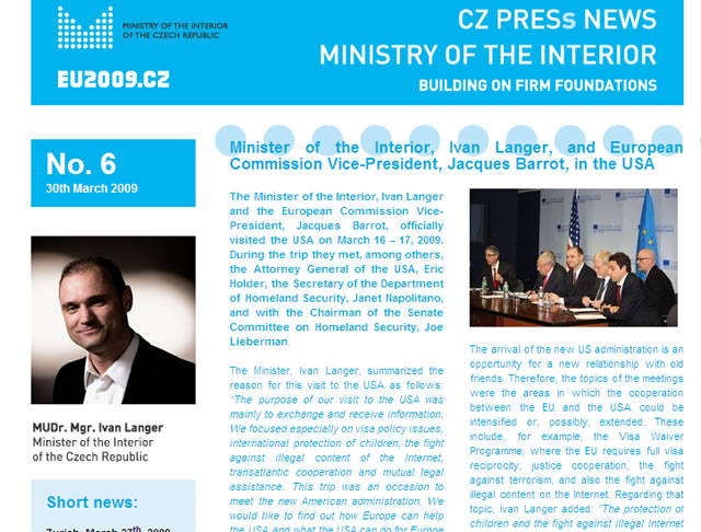 CZPRESs NEWS No. 6 overview 